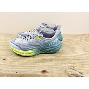 Hoka One One Womens 9.5D Gray Speedcoat 5 Lace Up 1123158-MTLL Athletic